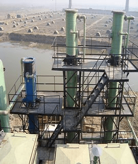 廣州靈潔空氣凈化設備制造有限公司氯化氫降膜吸收鹽酸工程
