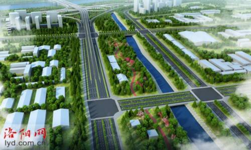 洛阳市区将再增一座跨洛河大桥 火炬大桥及火炬大道开工