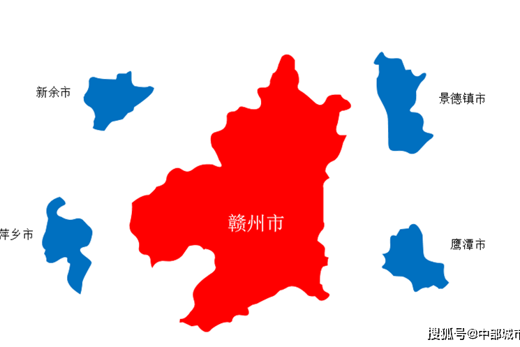 江西的地级市行政区划为什么如此极端?