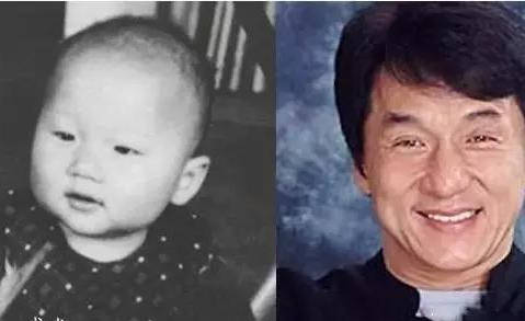 成龙大哥小时候婴儿肥特别可爱,小时候的成龙大哥也特别爱笑.