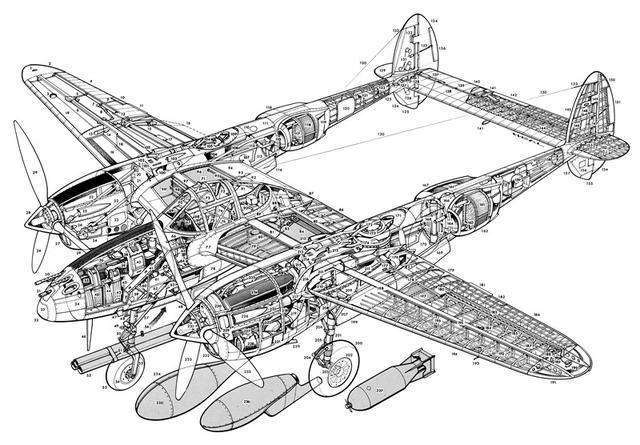 美国p38战机二战何等威风?"零式"的终结者,日本空军的屠宰者