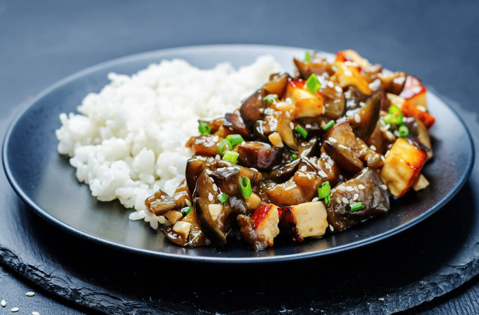 简单好做的美食酸甜下饭鱼香茄子豆腐好吃不胖的素肉家常菜