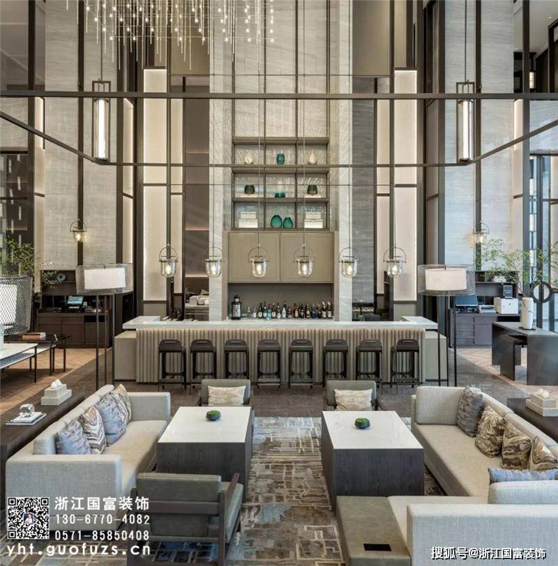 高端酒店宴会厅装修设计案例-浙江国富装饰