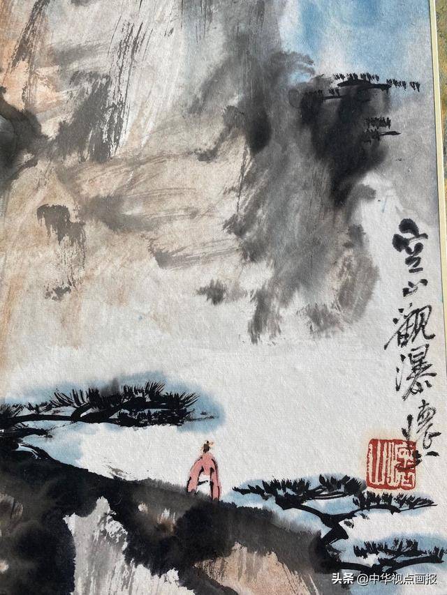 楚水空心观瀑画家刘怀山的蒙养境界
