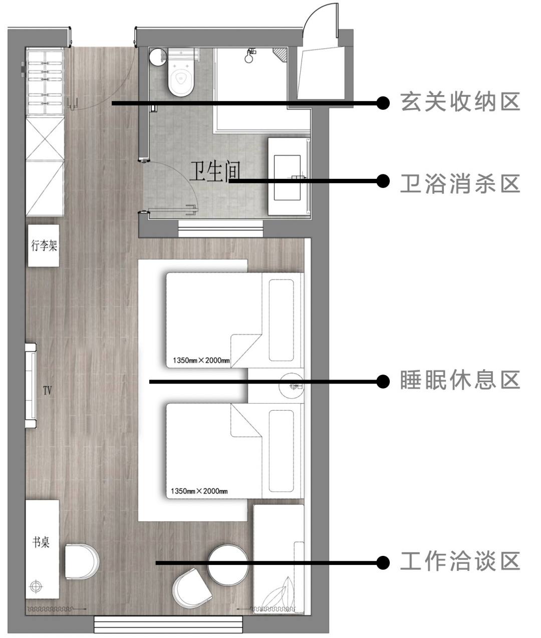 客房平面布局图