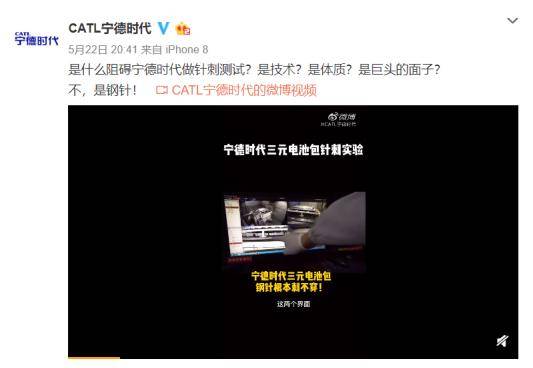 三问宁德时代：针刺试验，究竟伤了谁？