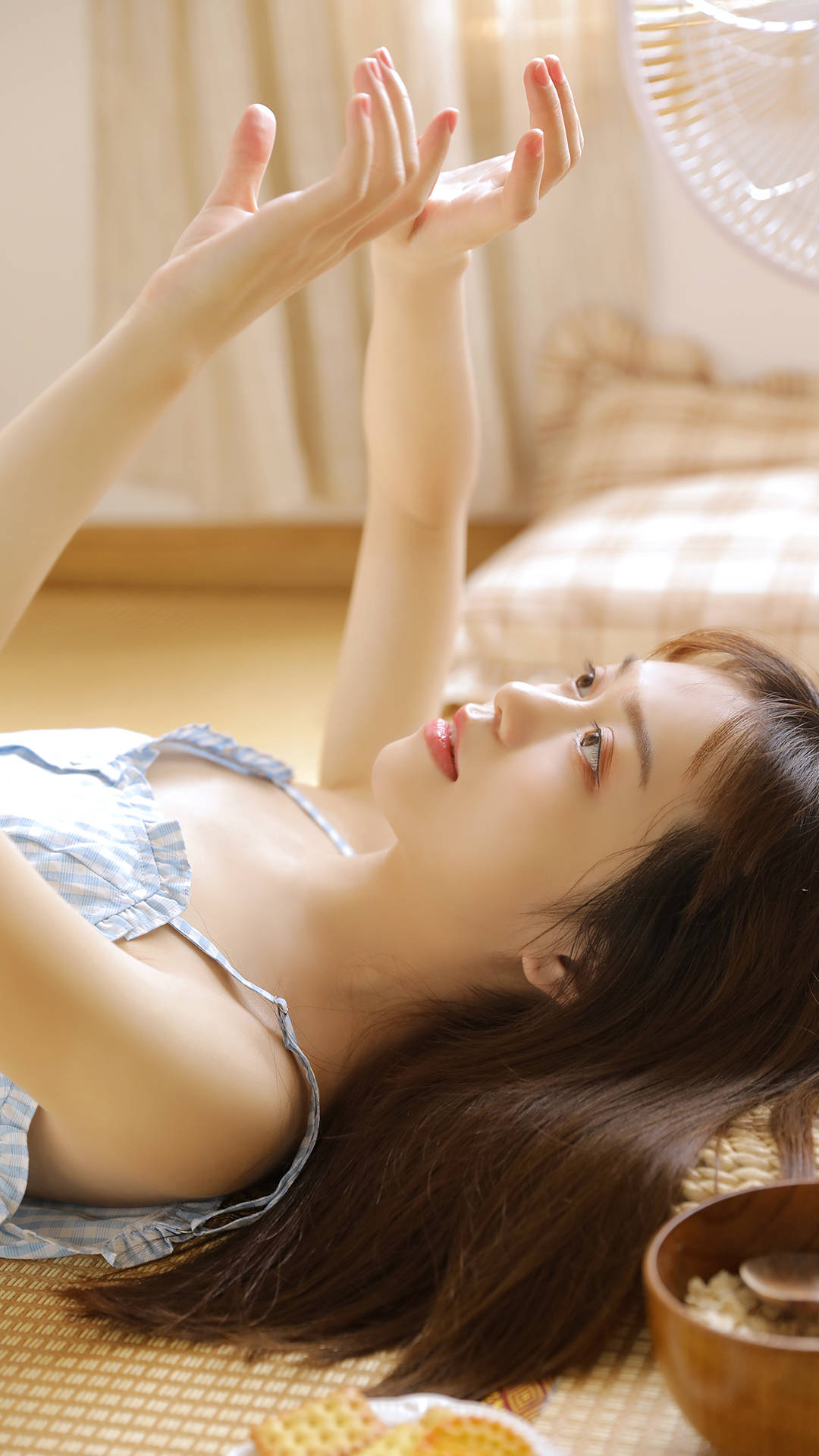 日系小清新美女手机壁纸_素材