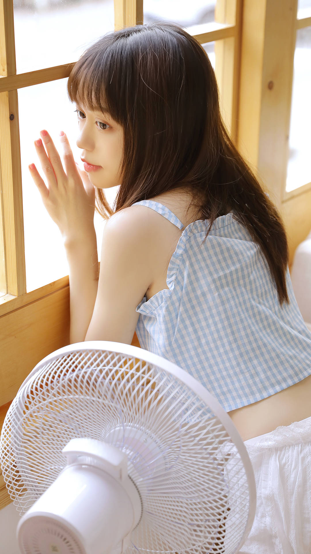 日系小清新美女手机壁纸_素材