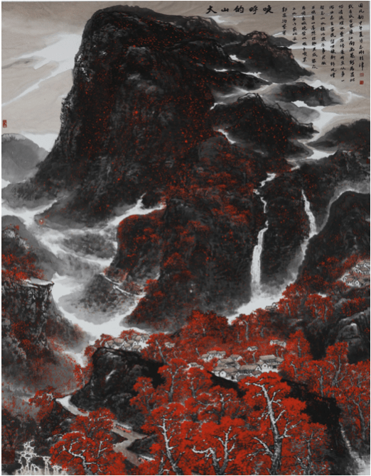 千峰万仞传统创新---《中华企业》专访著名山水画家皮志刚