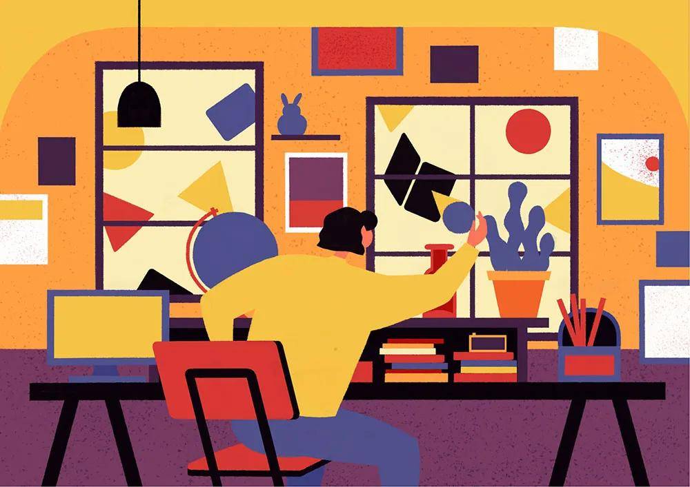 画面|这样学习平面插画就会变得很简单