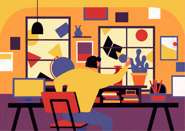 画面|这样学习平面插画就会变得很简单