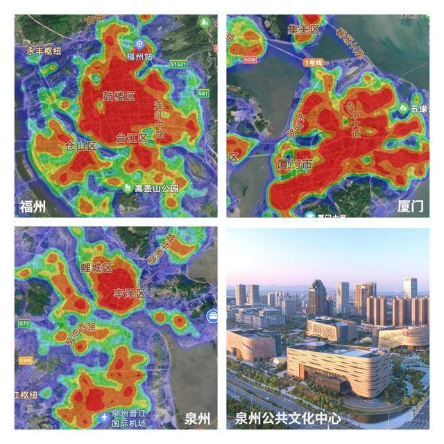 从热力图看泉州市县发达程度:泉晋合体可与福厦比拼