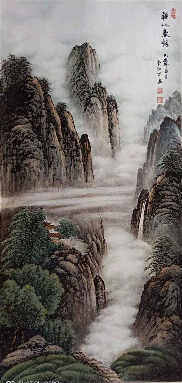 著名艺术家金加坦—— 水墨山水画作品赏析