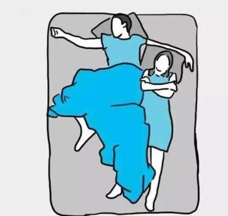 这样的睡觉姿势,大多是夫妻感情比较稳定的人体现出来的怂 .
