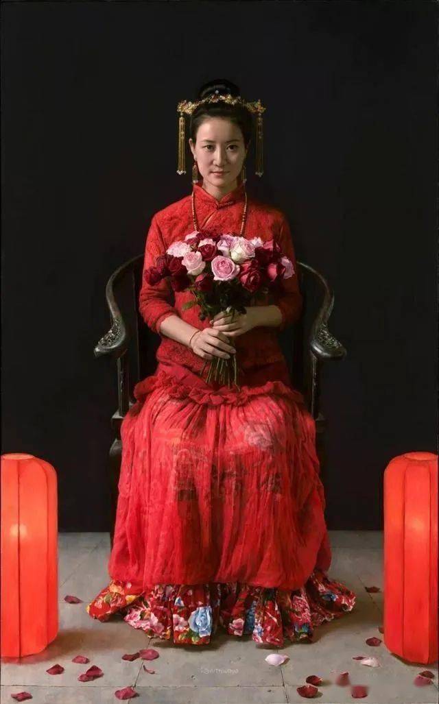 中国当代年轻艺术家超写实美女油画作品欣赏_绘画