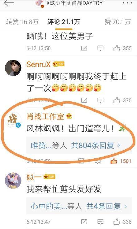 蓝色的小猫咪趴在肖战的背上,显得生动可爱,原来宁静带也是画上去的