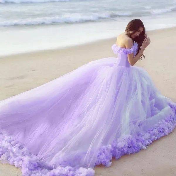 紫色系婚纱_紫色婚纱