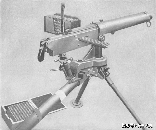意大利佩里诺m1908重机枪,弹板供弹机枪的巅峰之作