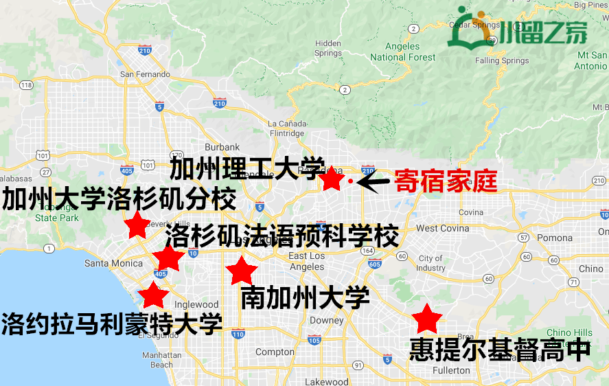 车2 附近优质学校: 加州理工大学 加州大学洛杉矶分校 南加州大学 洛