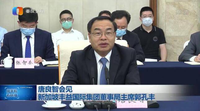 重庆市市长唐良智与益海嘉里集团董事长郭孔丰在渝进行会谈