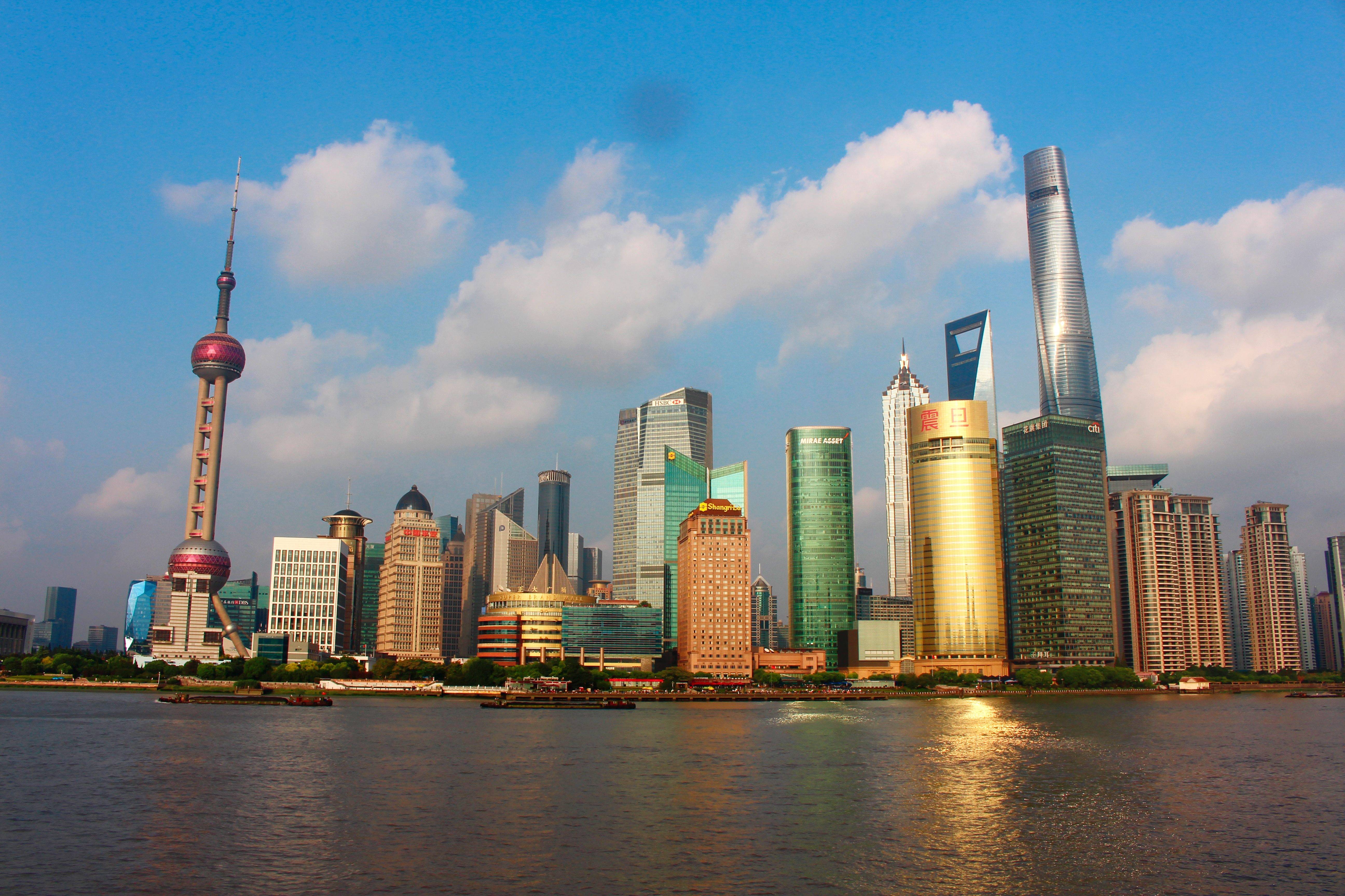 现代化的中国:上海外滩风光
