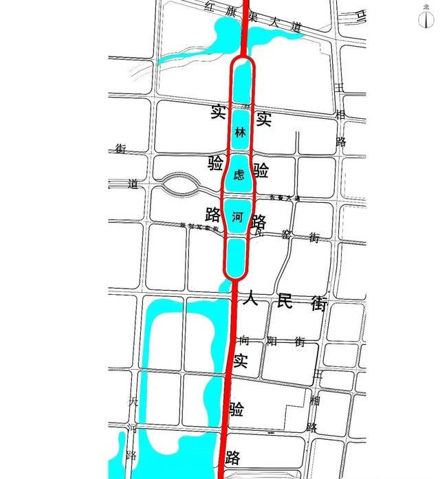 安阳林州林虑河公园加速推进,实验路全面开工