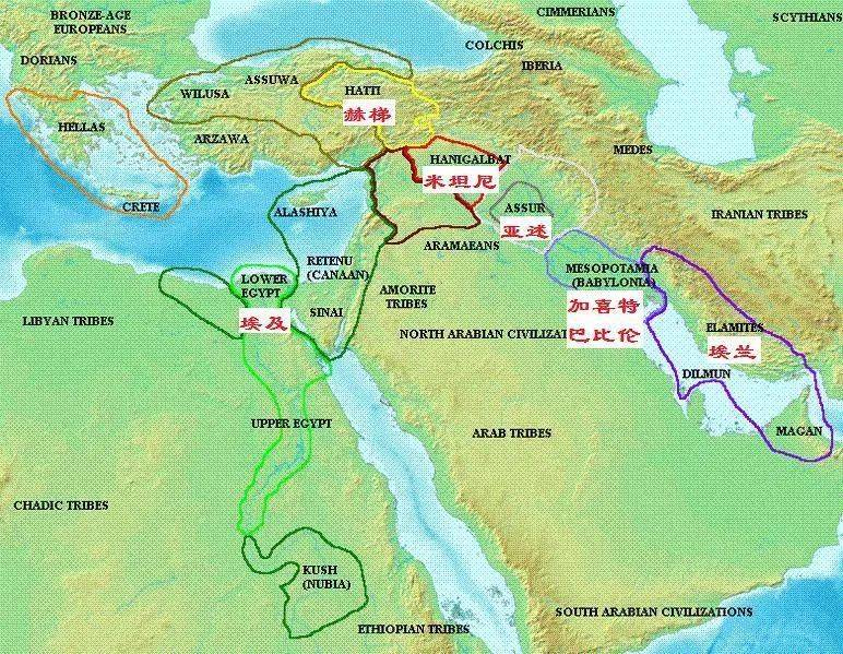 世纪对决7 前16-12世纪:埃及五连霸赫梯挑战失败,大商崛起成大国