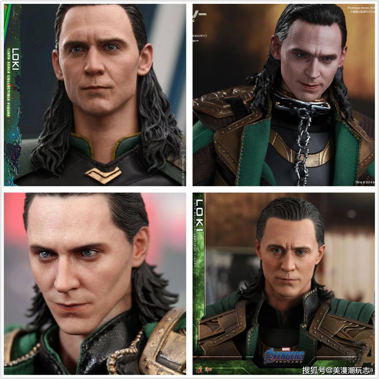 新头雕,新配件,hottoys"复仇者联盟4"版新洛基(loki)