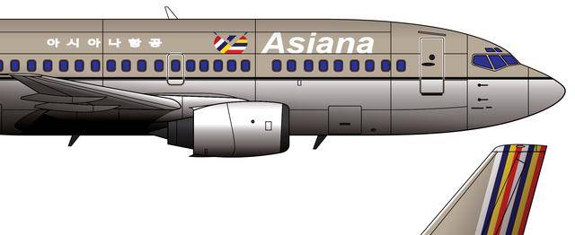 本厂长绘制的韩亚航空hl7229号波音737-500客机细节1朴泰焕"好的.