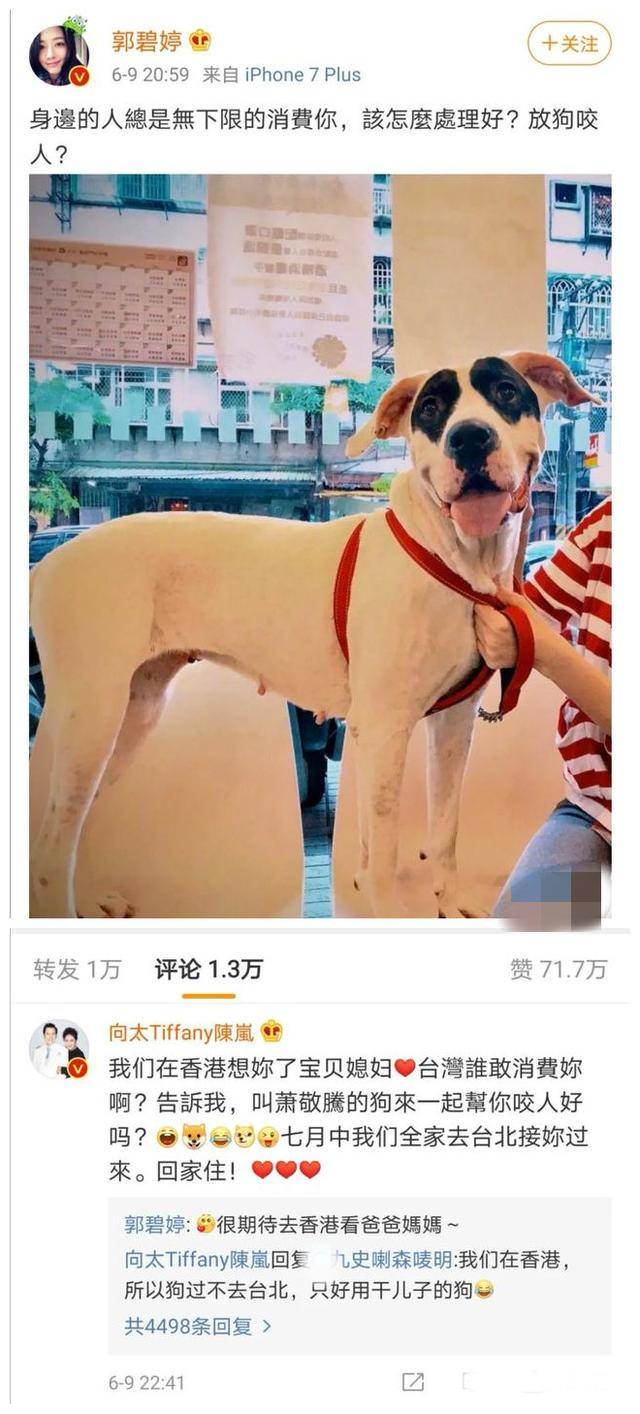 向太@她到底是在乎郭碧婷还是在意外界眼光?向太再一次为郭碧婷澄清
