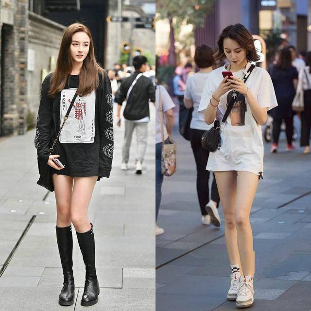 女生帅气日常穿搭,飒爽利落的潮酷feel,这时尚有"杀气