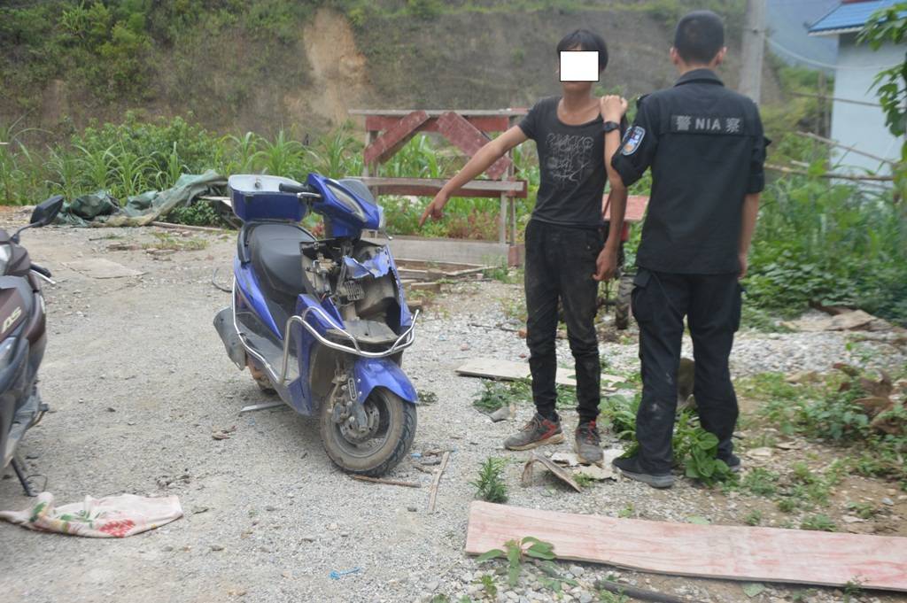 云南泸水:上江边境派出所破获两起摩托车盗窃案