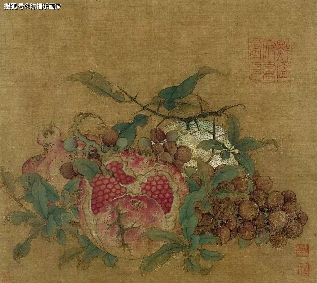宋代工笔花鸟小品雅赏(50幅)_宋人