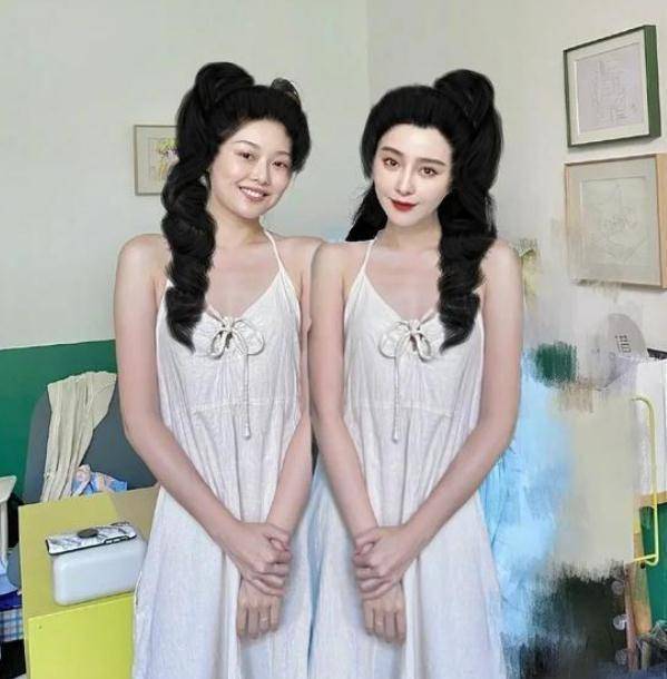 原创女网红晚晚和范冰冰合影只p自己,被粉丝怒怼,真是绿茶中的战斗机!