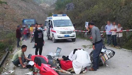 悲!广西14岁花季少女骑摩托车冲出路外,造成一死二伤