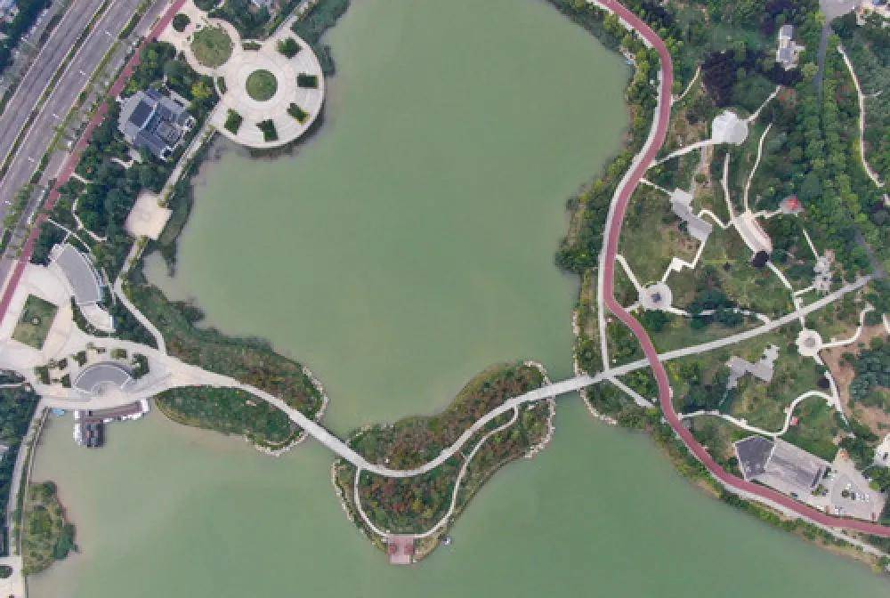 商丘日月湖风光_湖景区