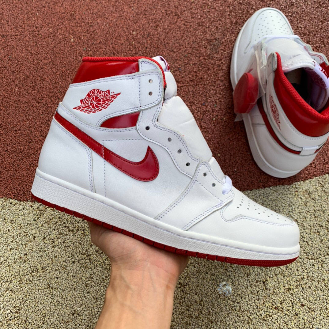 aj1元年白红 air jordan 1 og high"metallic red"篮球鞋 555088-103