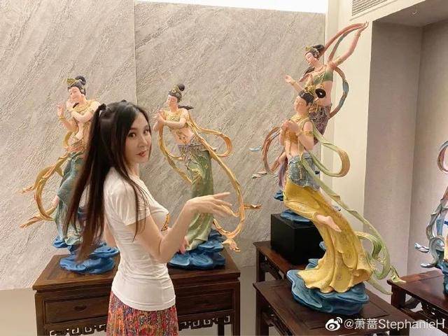 腰肢|萧蔷飞天仙女造型超美！性感妖娆腰肢纤细魔鬼身材