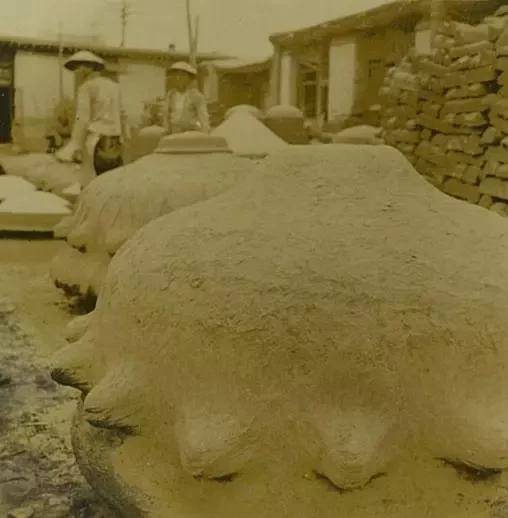 泥巴|1941年铁锅制造流程老照片
