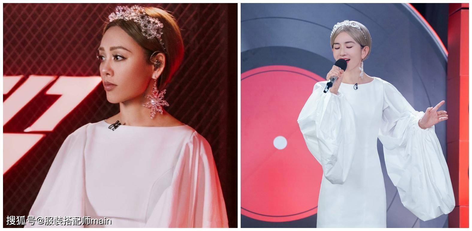 荧光|谢娜度假真会穿，荧光绿T恤配半身裙秀小蛮腰，戴满头发卡显俏皮