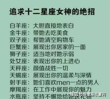 原创追求12星座女神的绝招,白羊座大胆直接表白,他以颜值取胜!