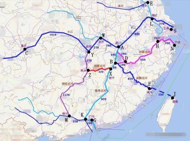 其实在赣粤大运河之外,也有专家学者规划了湘粤大运河,湘桂大运河