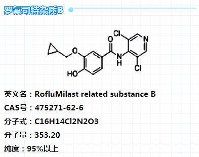 心邀生物供应罗氟司特杂质对照品