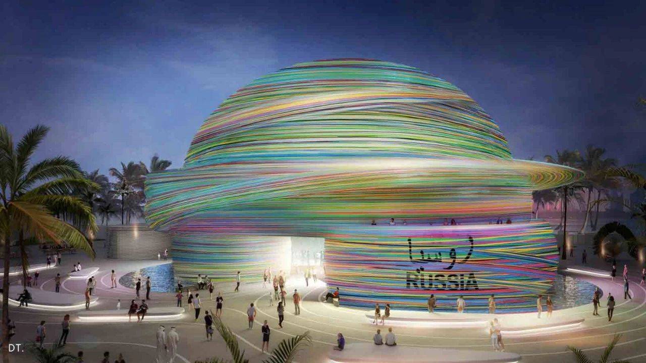 2020迪拜世博会各国展馆揭幕美国馆竟然与中国馆撞衫了