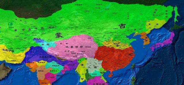 成吉思汗打下的领土都包含了现代哪些国家?在地图上直观展现出来