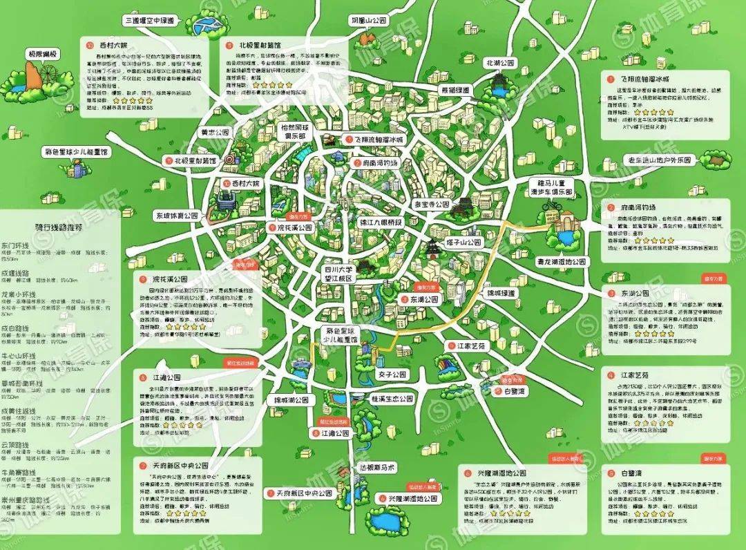 燃爆成都运动圈的手绘地图,总有一个地方是你喜欢的 免费领取