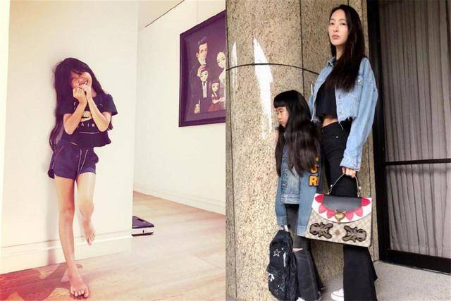 原创曹格女儿长大了，曾被吐槽撞脸蜡笔小新，如今超模气质大长腿
