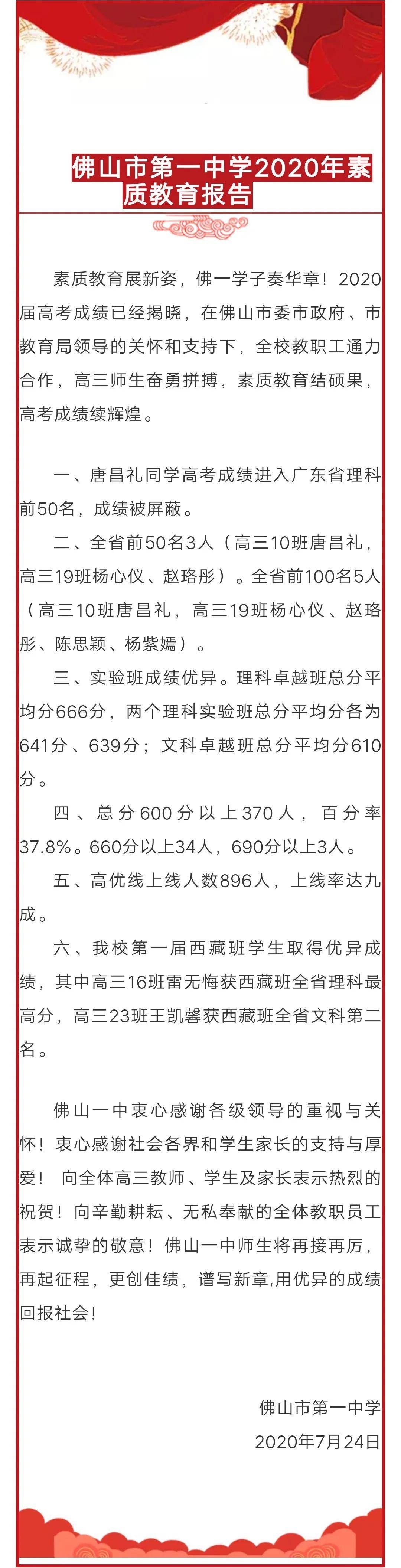 目前最全 深圳各高中高考喜报 含广东省内部分高中 及近三年优投率 全省