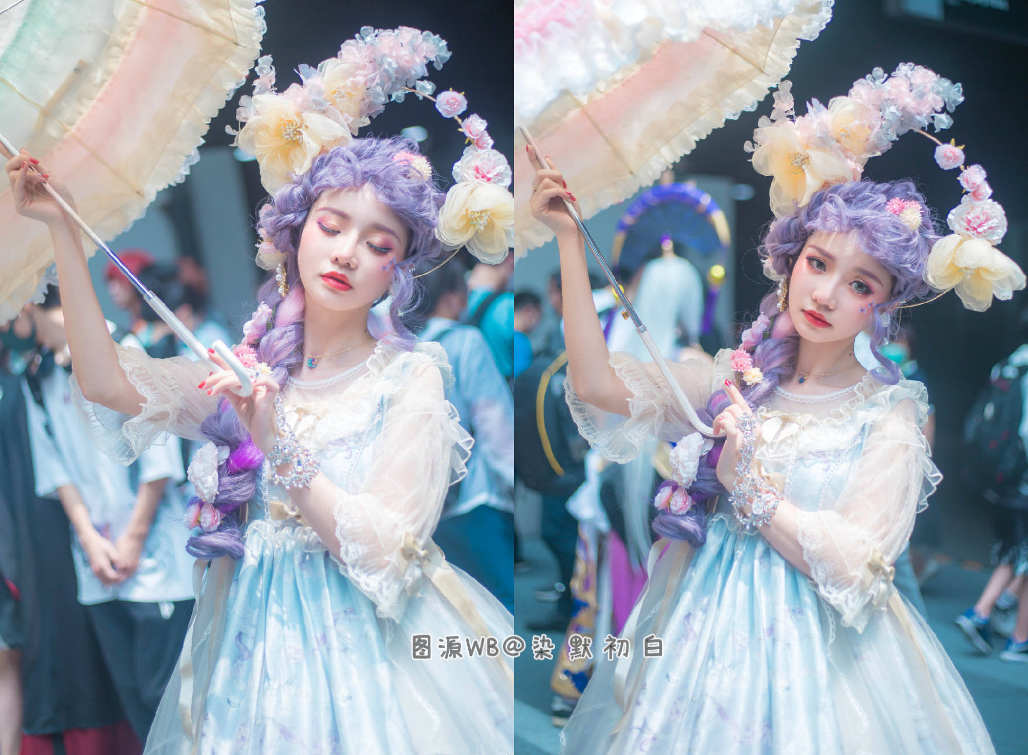 裙子|别盯着“不雅JK”了！漫展上的小美女教你、穿裙子也能蹲下拍美照