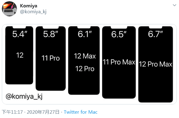 iPhone|超小屏福音！iPhone 12系列屏幕与刘海对比爆料